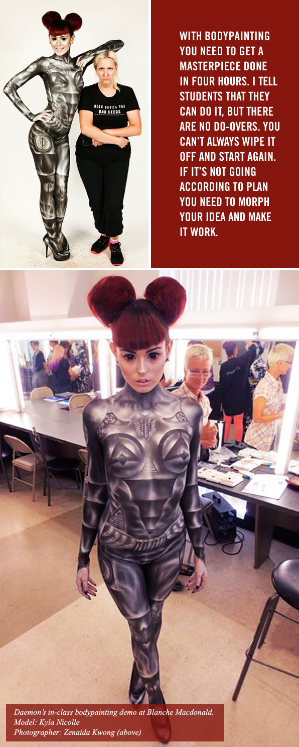 Top Makeup School Graduate-turned-Instructor Daemon Cadman