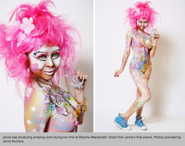 Blanche Macdonald Makeup Graduate Jenna Kuchera