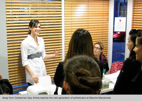 Esthetics school classes with Kristie Thomas
