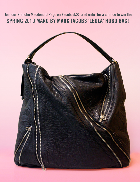 Top Canada's Fashion School Contest - Marc Jacobs Leola Hobo Handbag canada top fashion school contest marc jacobs spring 2010 leola hobo handbag