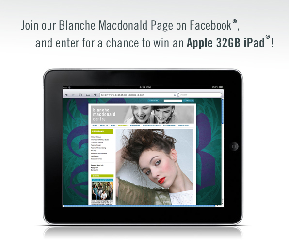Top Makeup school Contest Apple 32GB iPad