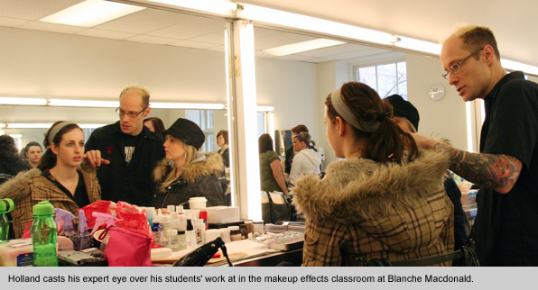 Blanche Macdonald Makeup school graduate teacher Holland Miller