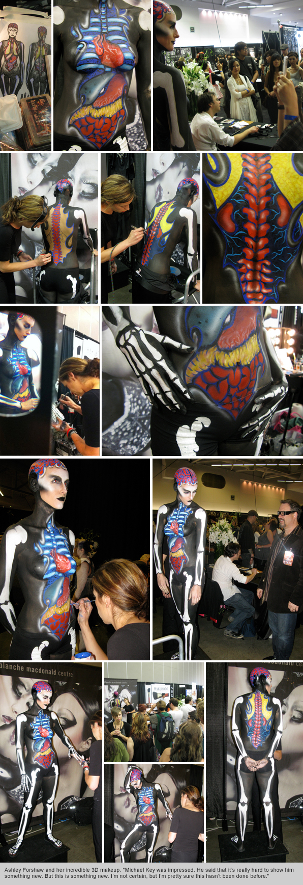 BMC grad/instructor Ashley Forshaw IMATS 3D Body Painting Demo