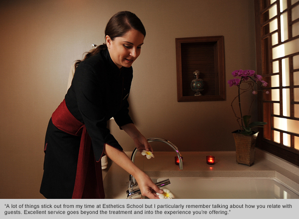 Top Esthetics School Graduate Amy Berry, CHI Spa, Shangri-La Hotel, Vancouver