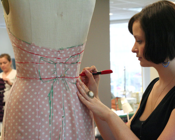 Fashion Design Student Working