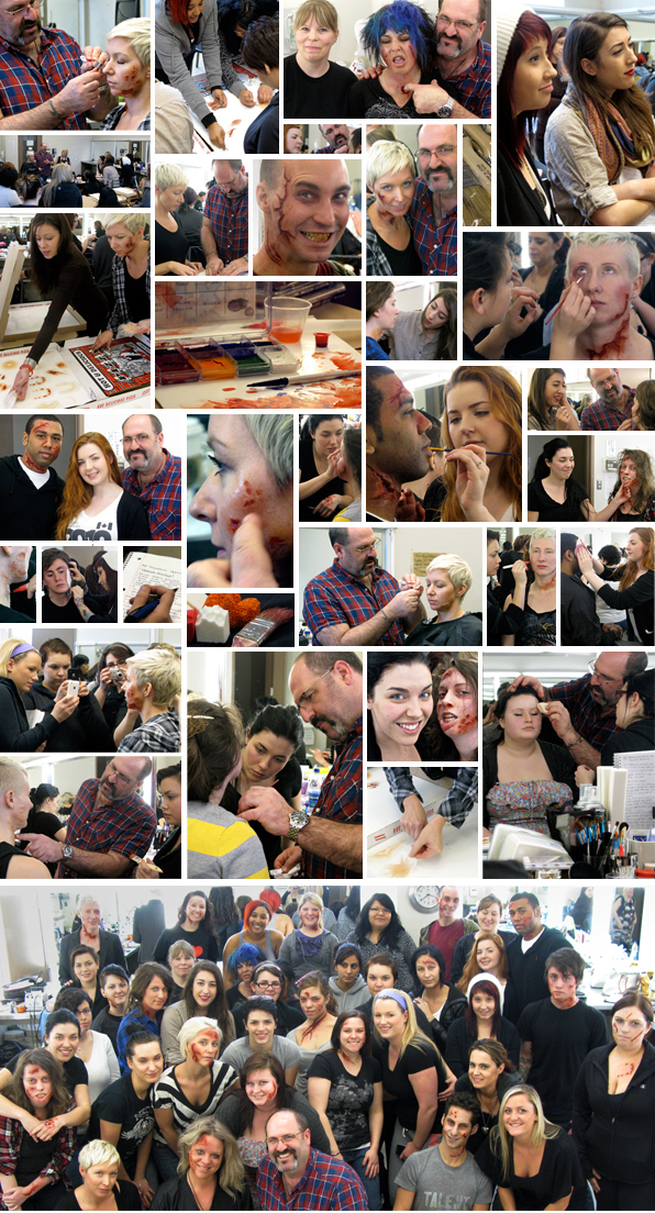 Makeup seminar workshop at Top Makeup School with Academy-award winning makeup artist Howard Berger