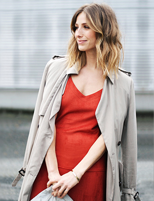 jill lansky the august diaries street style tassle dress trench