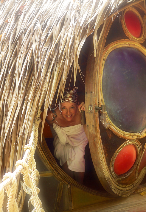 corporate training director carla sage woman in spa hut