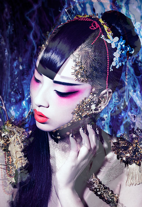 makeup artist turned instructor timothy hung orientalism photoshoot