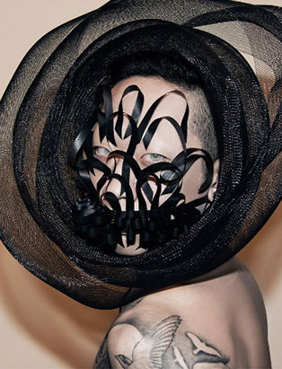 makeup artist turned instructor timothy hung entwined headpiece creative makeup