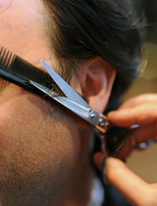 dylan walker hair school graduate sideburn cut closeup