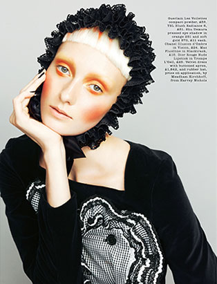 top makeup school graduate janeen witherspoon orange beauty editorial