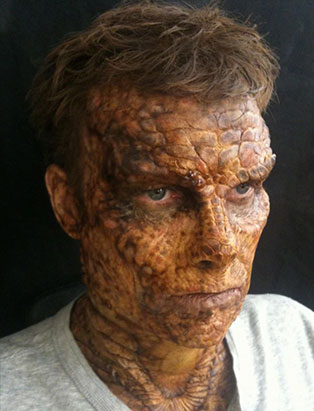 blanche macdonald fx makeup instructor holland miller reptile man