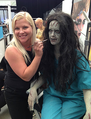 leanne podavin makeup demo at imats