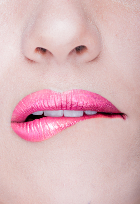 paloma guerard pretty pink lips makeup