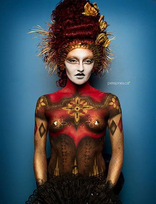 natacha trottier art world italian renaissance bodypainting