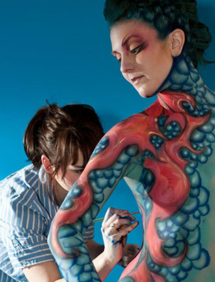 natacha trottier bodypainting process