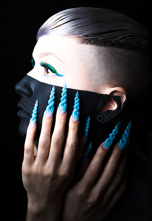 top beauty school graduate paige roy twisted nail art