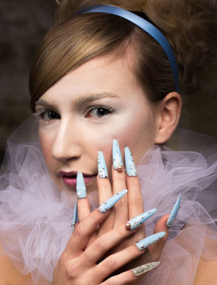 top beauty school graduate paige roy cinderella makeup and nail art