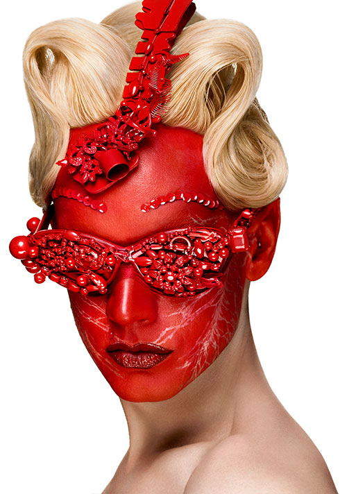 instafamous lylexox lyle reimer red collage self portrait