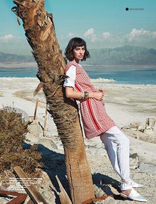 amy lu fashion stylist for chloe magazine white and red layers