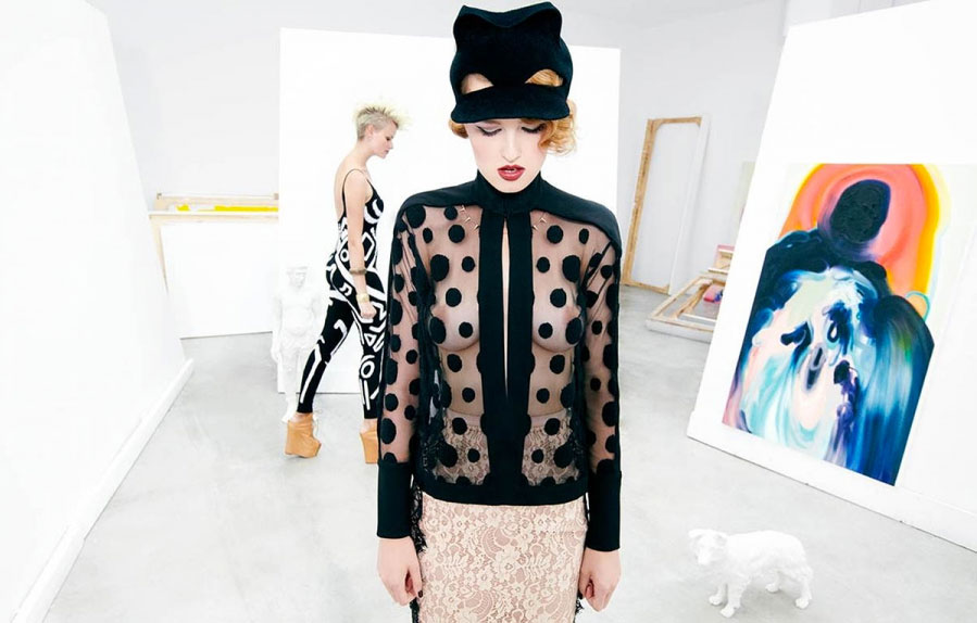 amy lu fashion stylist artist studio polkadots
