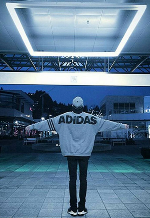 top fashion marketing graduate jake jang adidad sweatshirt