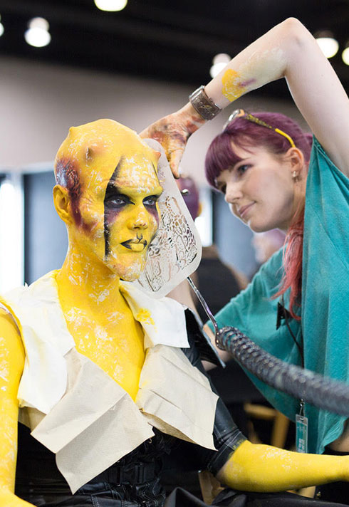 top makeup school graduate eva svobodova imats battle of the brushes character makeup