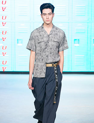 top fashion design graduate alex s yu ss18 vfw half tuck