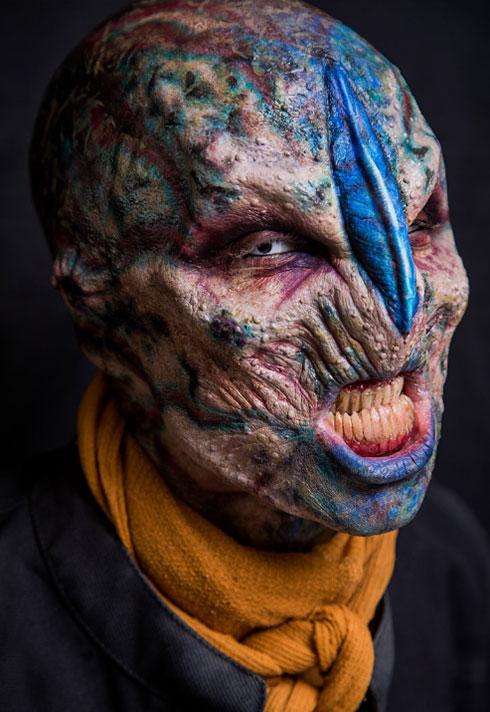 top makeup graduate daniel takahashi blue alien character