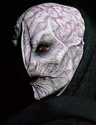 top makeup graduate daniel takahashi alien prosthetic mask