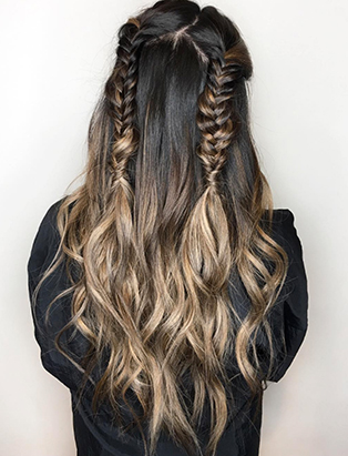 erin murphy hair grad bronze ombre braids