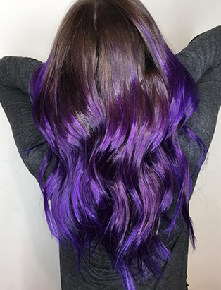 erin murphy hair grad purple ombre