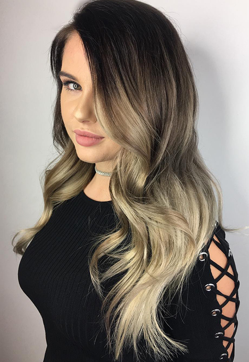 sabrina beltrano hair school blonde ombre