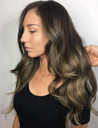 sabrina beltrano brass balayage hair school