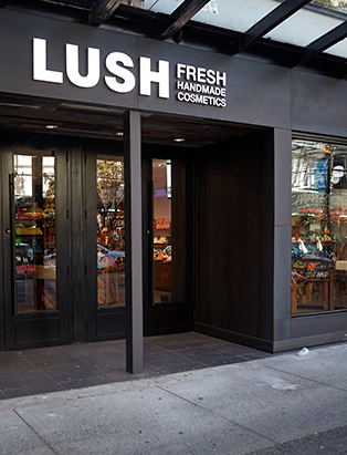 lush exterior workplace of visual merchandiser kyle ziegenhagel