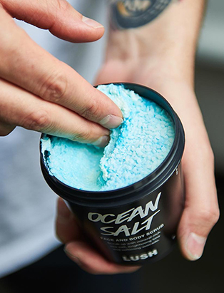 lush visual merchandiser kyle ziegenhagel ocean salts