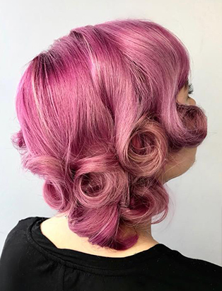 top hair graduate fallon nygaard pink rolls