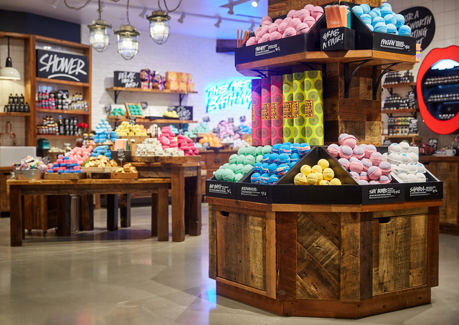 lush visual merchandiser kyle ziegenhagel store interior