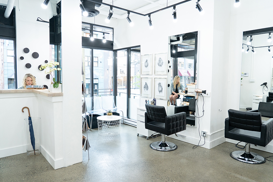 Topknot Salon interior bright