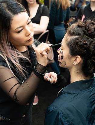 Mimi Choi,IMATS,Blanche Macdonald, demo, butterfly, makeup