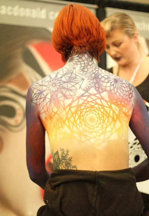 Jennifer Little, patterns, makeup, stencil