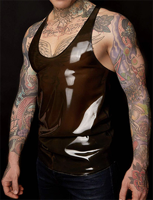 latex tank top by david jack bmc fashion graduate