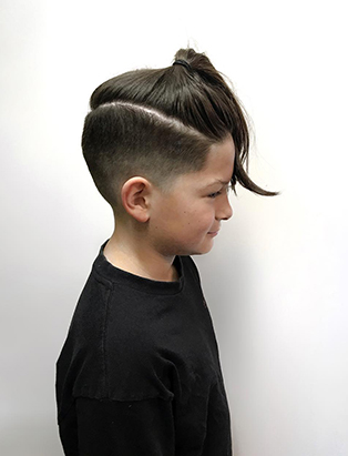 cool kids hair cut by Cody Dunbar at Bourbon Barber Shop BMD Graduate