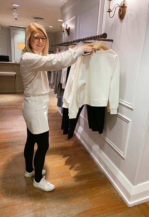 Club Monaco Toronto’s District Visual Manager: Fashion Merchandiser Bridget Thiessen