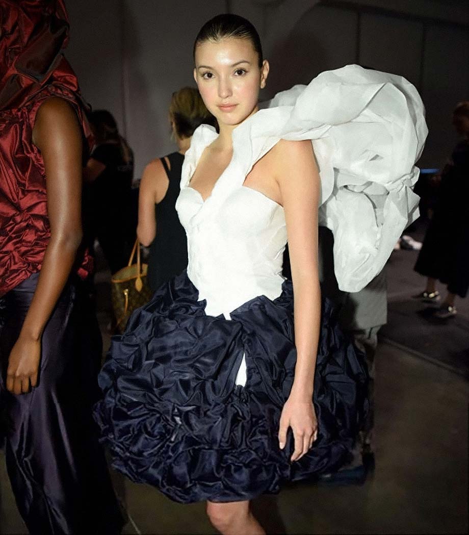 Kirsten Ley, Blanche Macdonald, Grad Show, molded leather, fashion designer, Mitosis, Arun Nevader, runway, NYFW, New York fashion, structural design