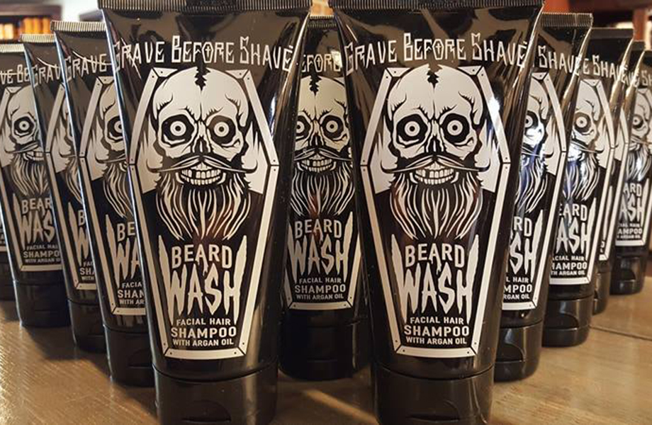 grave before shave products used by cody dunbar on clients where he cuts men's hair