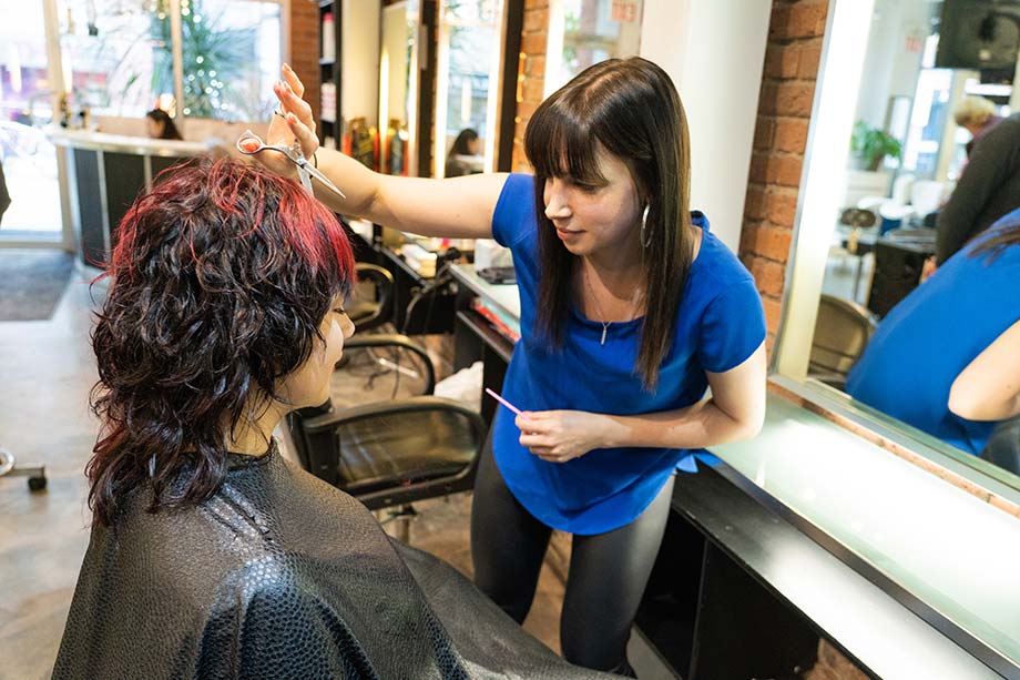 Stacey Paskall, Blanche MacDonald, grad, hairstyling, hairstylist, Avant Garde Salon, Yaletown, Vancouver
