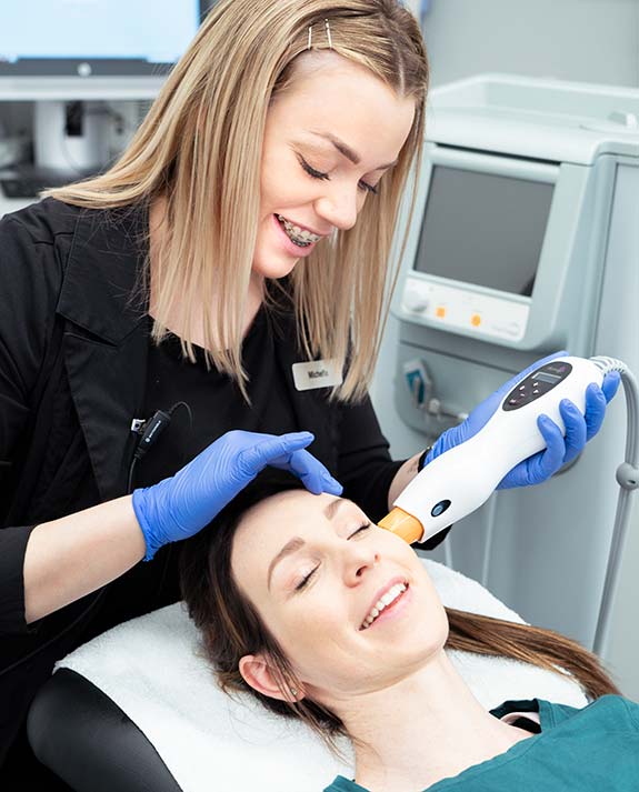 Esthetics Grad Michelle Dubois Lasers in at Pacific Derm