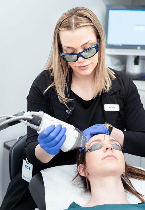 treatment, Michelle Dubois, Pacific Derm, Blanche MacDonald Centre, BMC, Blanche, school, education, programs, learning, grad, skilled, esthetics, skincare, real world, career,